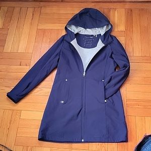 Calvin Klein Water Resistant Anorak (Navy Blue Size XS)